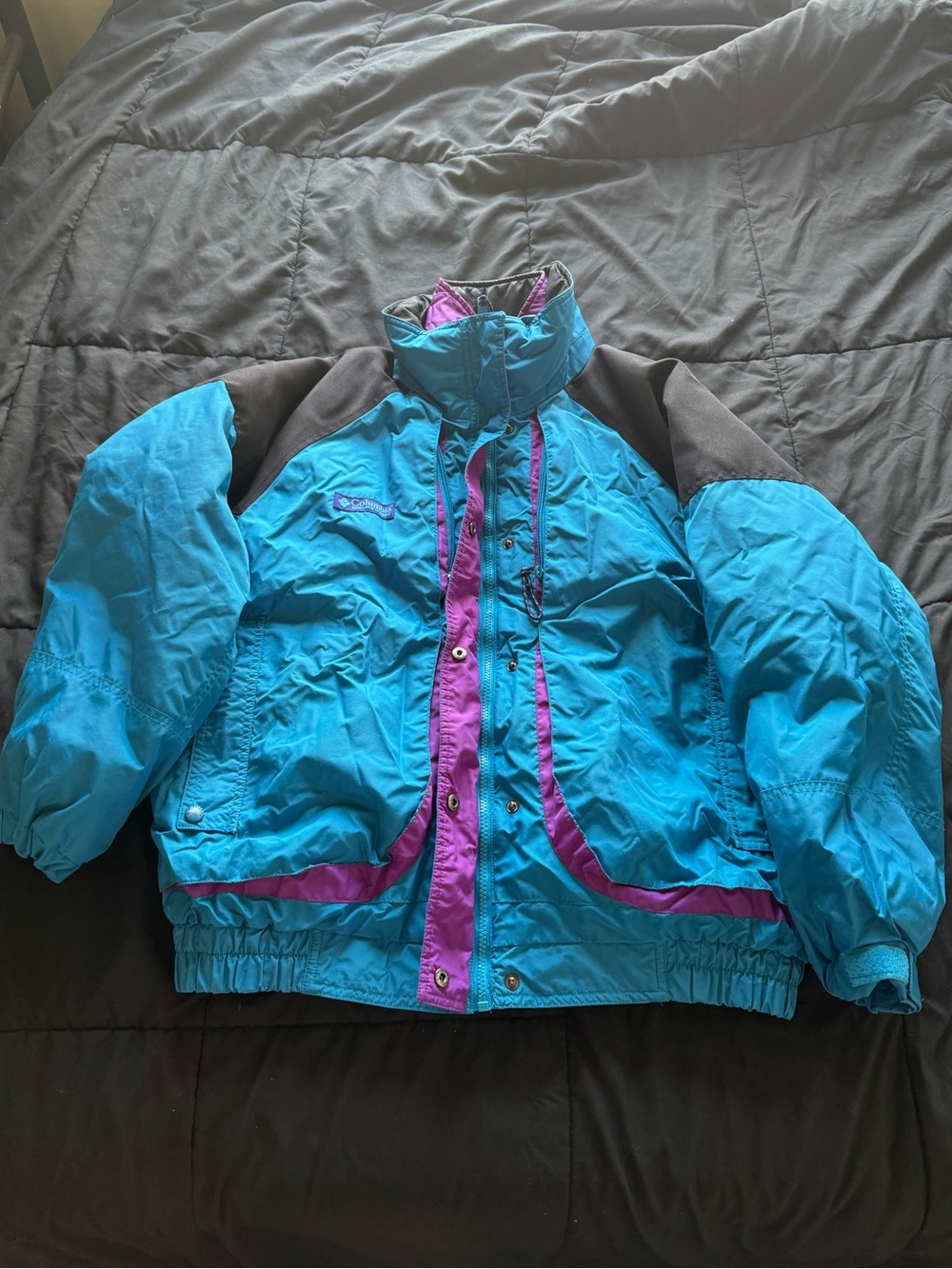 Women’s Colombia Powder Keg 3in1 Teal and Purple Winter Jacket